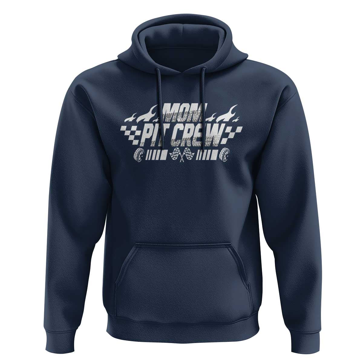 Mom Pit Crew Hoodie Race Car Family Racing Birthday Hosting Parties - Wonder Print Shop