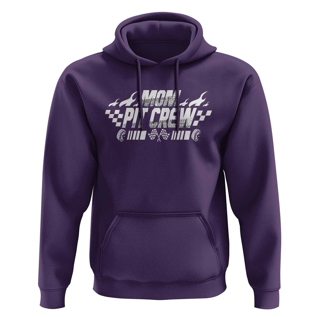 Mom Pit Crew Hoodie Race Car Family Racing Birthday Hosting Parties - Wonder Print Shop