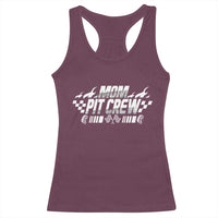 Mom Pit Crew Racerback Tank Top Race Car Family Racing Birthday Hosting Parties - Wonder Print Shop
