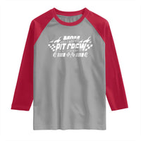 Mom Pit Crew Raglan Shirt Race Car Family Racing Birthday Hosting Parties - Wonder Print Shop