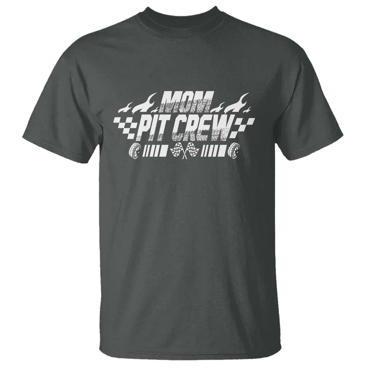 Mom Pit Crew T Shirt Race Car Family Racing Birthday Hosting Parties - Wonder Print Shop