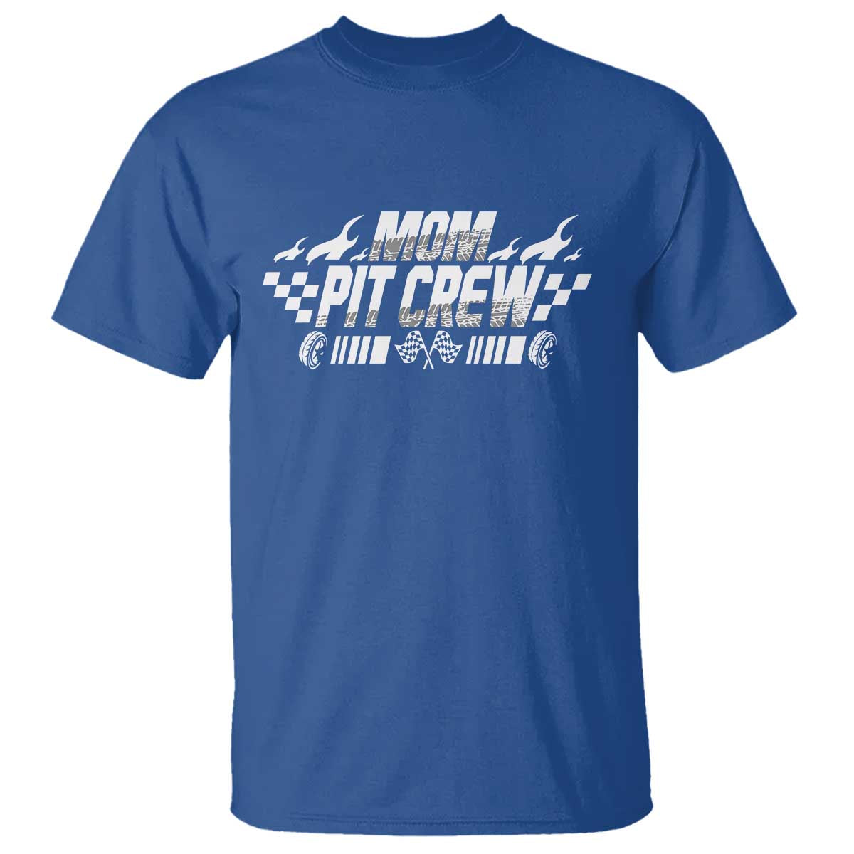 Mom Pit Crew T Shirt Race Car Family Racing Birthday Hosting Parties - Wonder Print Shop