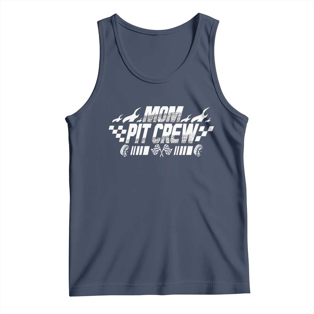 Mom Pit Crew Tank Top Race Car Family Racing Birthday Hosting Parties - Wonder Print Shop