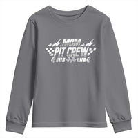Mom Pit Crew Youth Sweatshirt Race Car Family Racing Birthday Hosting Parties - Wonder Print Shop