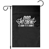 Dad Pit Crew Garden Flag Race Car Family Racing Birthday Hosting Parties - Wonder Print Shop