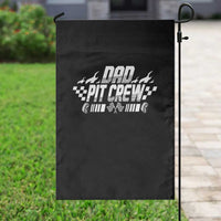Dad Pit Crew Garden Flag Race Car Family Racing Birthday Hosting Parties - Wonder Print Shop