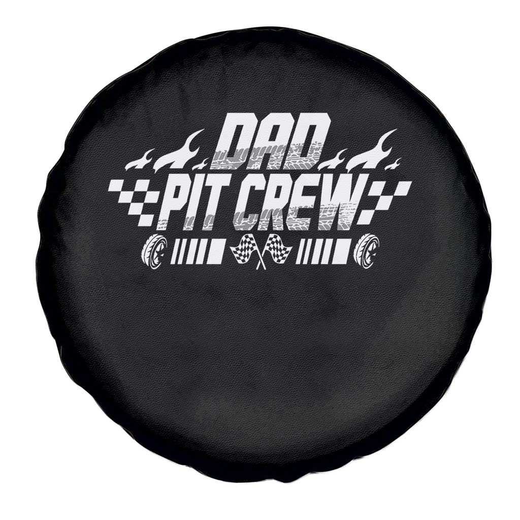 Dad Pit Crew Spare Tire Cover Race Car Family Racing Birthday Hosting Parties - Wonder Print Shop
