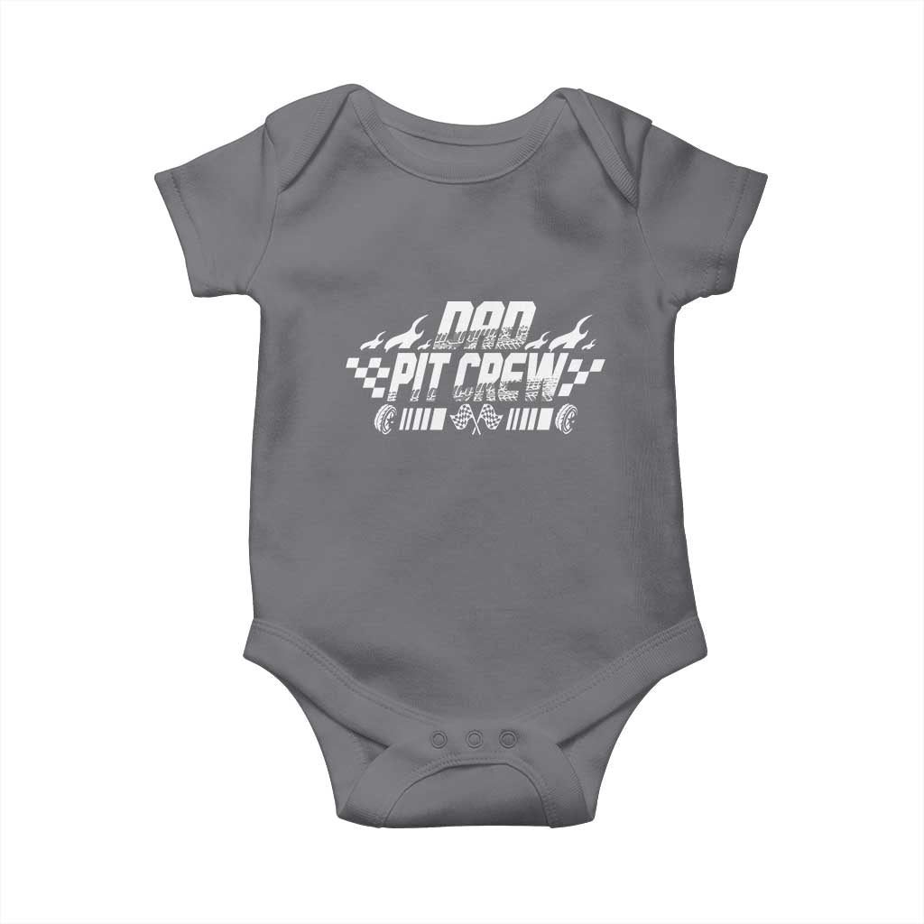 Dad Pit Crew Baby Onesie Race Car Family Racing Birthday Hosting Parties - Wonder Print Shop