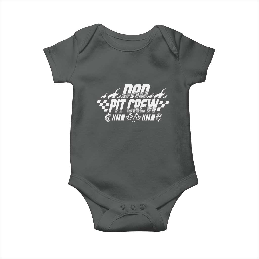 Dad Pit Crew Baby Onesie Race Car Family Racing Birthday Hosting Parties - Wonder Print Shop
