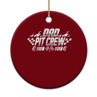 Dad Pit Crew Ceramic Ornament Race Car Family Racing Birthday Hosting Parties - Wonder Print Shop