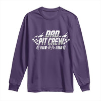 Dad Pit Crew Long Sleeve Shirt Race Car Family Racing Birthday Hosting Parties - Wonder Print Shop