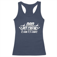 Dad Pit Crew Racerback Tank Top Race Car Family Racing Birthday Hosting Parties - Wonder Print Shop