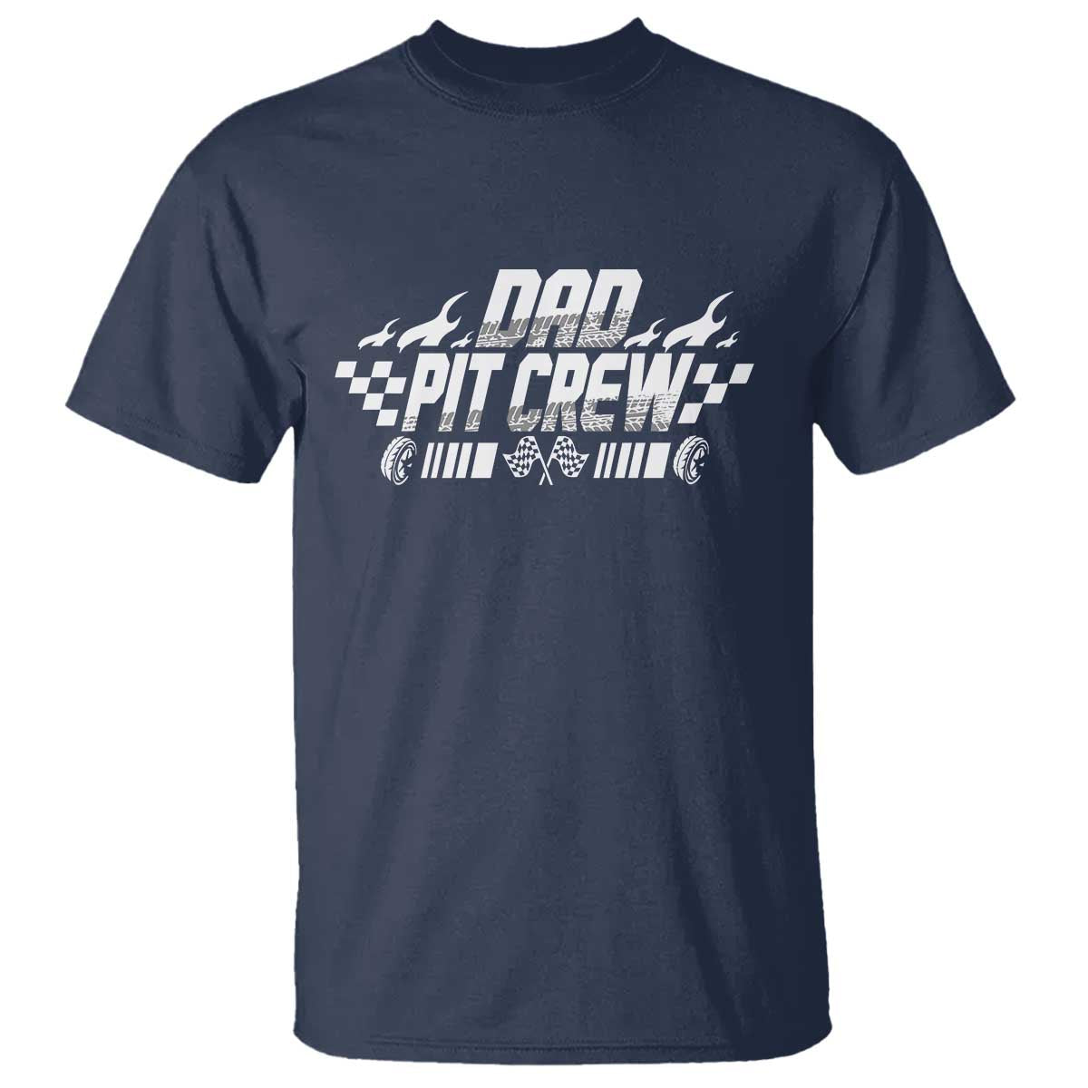 Dad Pit Crew T Shirt Race Car Family Racing Birthday Hosting Parties - Wonder Print Shop