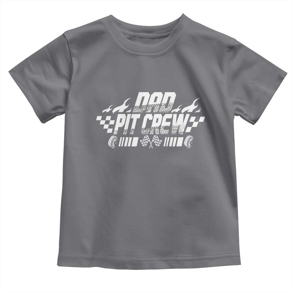 Dad Pit Crew Toddler T Shirt Race Car Family Racing Birthday Hosting Parties - Wonder Print Shop