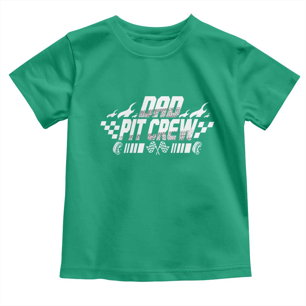 Dad Pit Crew Toddler T Shirt Race Car Family Racing Birthday Hosting Parties - Wonder Print Shop