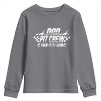 Dad Pit Crew Youth Sweatshirt Race Car Family Racing Birthday Hosting Parties - Wonder Print Shop