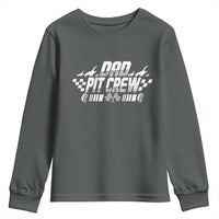 Dad Pit Crew Youth Sweatshirt Race Car Family Racing Birthday Hosting Parties - Wonder Print Shop