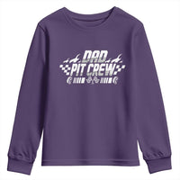Dad Pit Crew Youth Sweatshirt Race Car Family Racing Birthday Hosting Parties - Wonder Print Shop