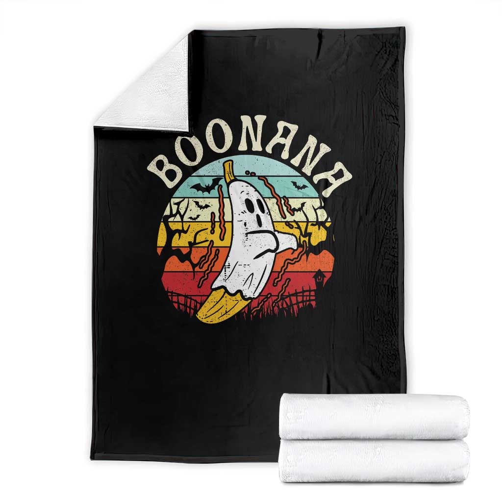 Boonana Cute Ghost Banana Halloween Costume Throw Blanket - Wonder Print Shop