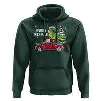 Dinosaur Christmas Tree Hoodie Merry Rexmas Xmas Pet Dino Trex Red Truck Family