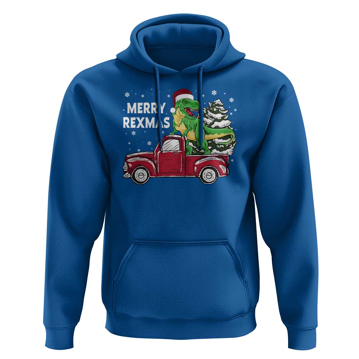 Dinosaur Christmas Tree Hoodie Merry Rexmas Xmas Pet Dino Trex Red Truck Family