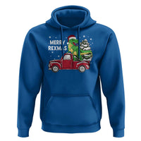 Dinosaur Christmas Tree Hoodie Merry Rexmas Xmas Pet Dino Trex Red Truck Family