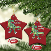 Dinosaur Xmas Tree Rex Christmas Ornament Merry Rex-Mas Xmas Pet Dino Trex - Wonder Print Shop