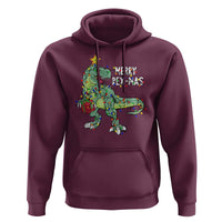 Dinosaur Christmas Tree Rex Hoodie Merry Rex-Mas Xmas Pet Dino Trex Xmas Lights