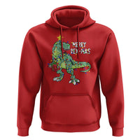 Dinosaur Christmas Tree Rex Hoodie Merry Rex-Mas Xmas Pet Dino Trex Xmas Lights