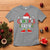 Christmas Crew T Shirt Merry and Bright Christmas Shirt Xmas - Wonder Print Shop