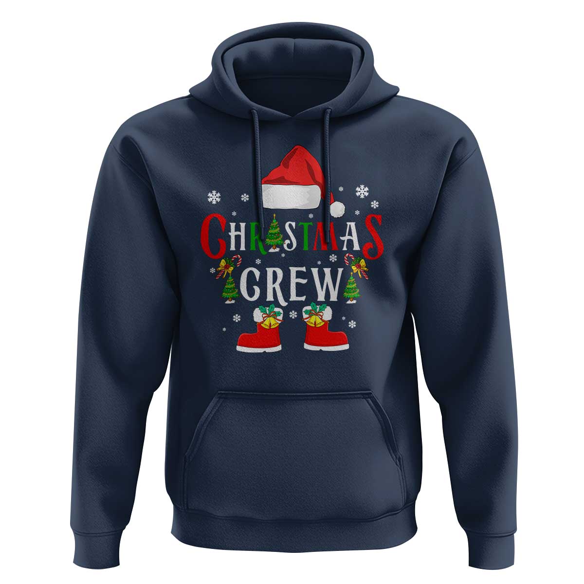 Christmas Crew Hoodie Merry and Bright Christmas Shirt Xmas