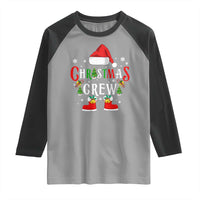 Christmas Crew Raglan Shirt Merry and Bright Christmas Shirt Xmas