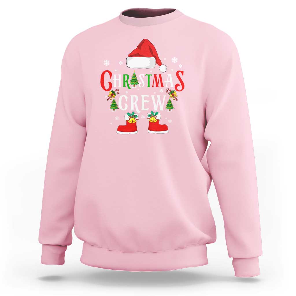 Christmas Crew Sweatshirt Merry and Bright Christmas Shirt Xmas - Wonder Print Shop