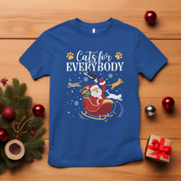 Christmas Cat Lover T Shirt Cats For Everybody Funny Xmas - Wonder Print Shop