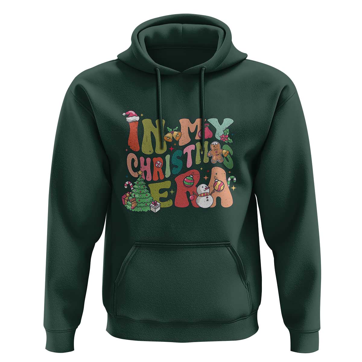 In My Christmas Era Hoodie Cute Groovy Holiday Xmas
