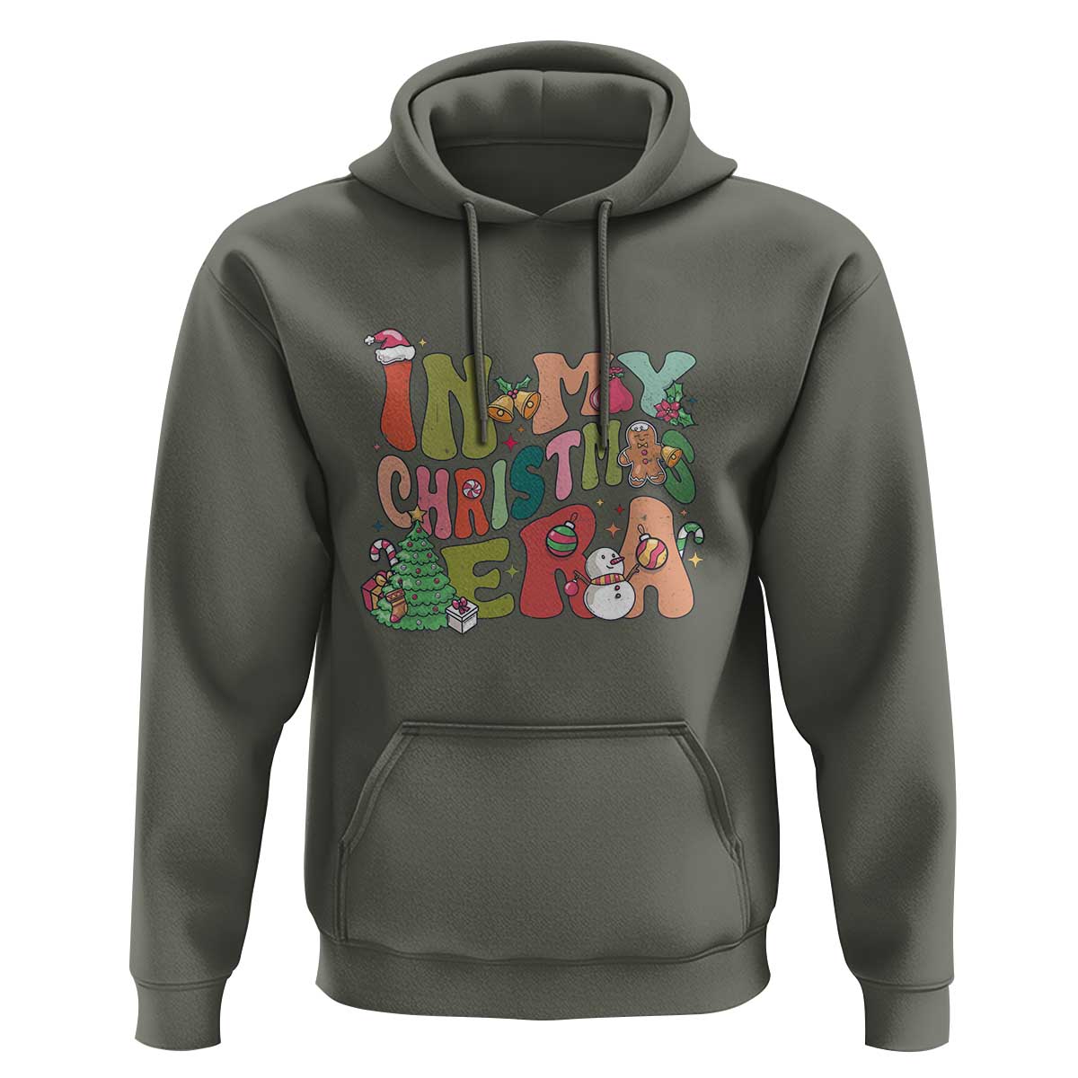 In My Christmas Era Hoodie Cute Groovy Holiday Xmas