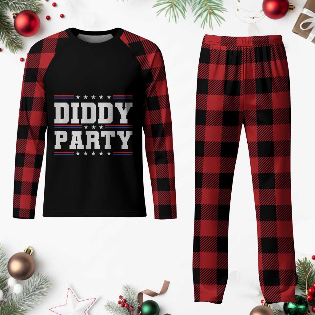 Diddy Party Plaid Pajama Set Funny Offensive Humorous Saying - Wonder Print Shop