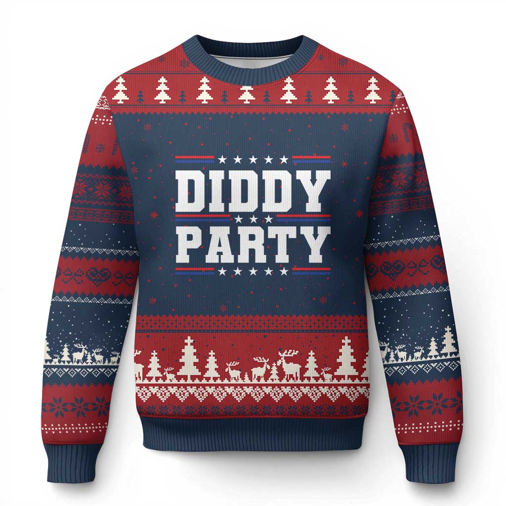 Diddy Party Ugly Christmas Sweater Funny Offensive Humorous Saying - Wonder Print Shop