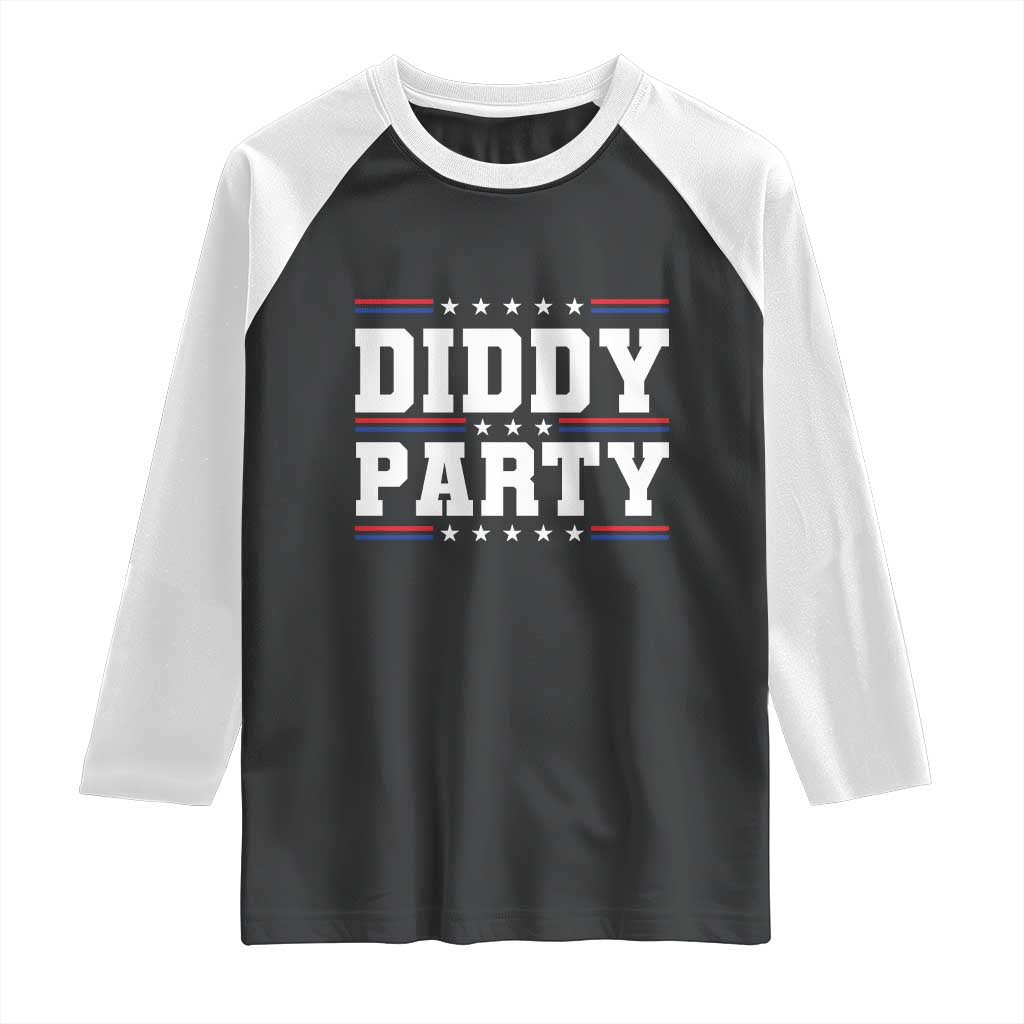 Diddy Party Raglan Shirt Funny Offensive Humorous Saying - Wonder Print Shop