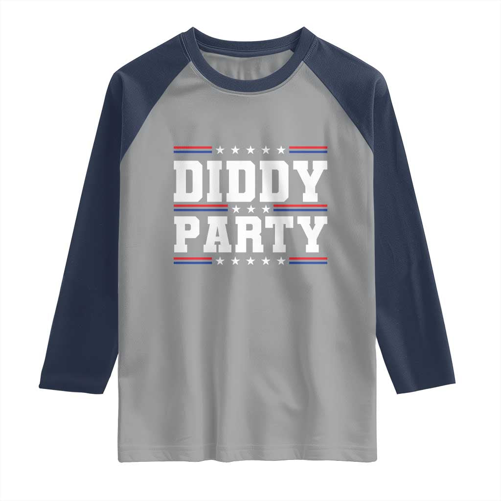 Diddy Party Raglan Shirt Funny Offensive Humorous Saying - Wonder Print Shop