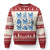 Coquette Bow Ugly Christmas Sweater Cozy Winter Xmas Gift Blue Holiday - Wonder Print Shop