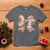 Gingerbread Coquette Bow Christmas T Shirt Cute Snowman Girly Xmas Gifts For Her - Wonder Print Shop
