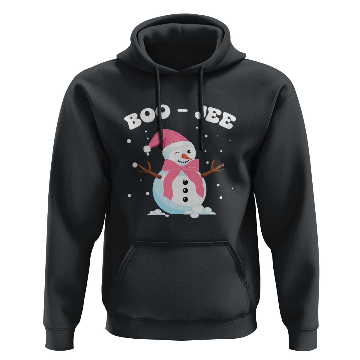 Bougie Snowman Hoodie Pink Christmas Xmas Gifts
