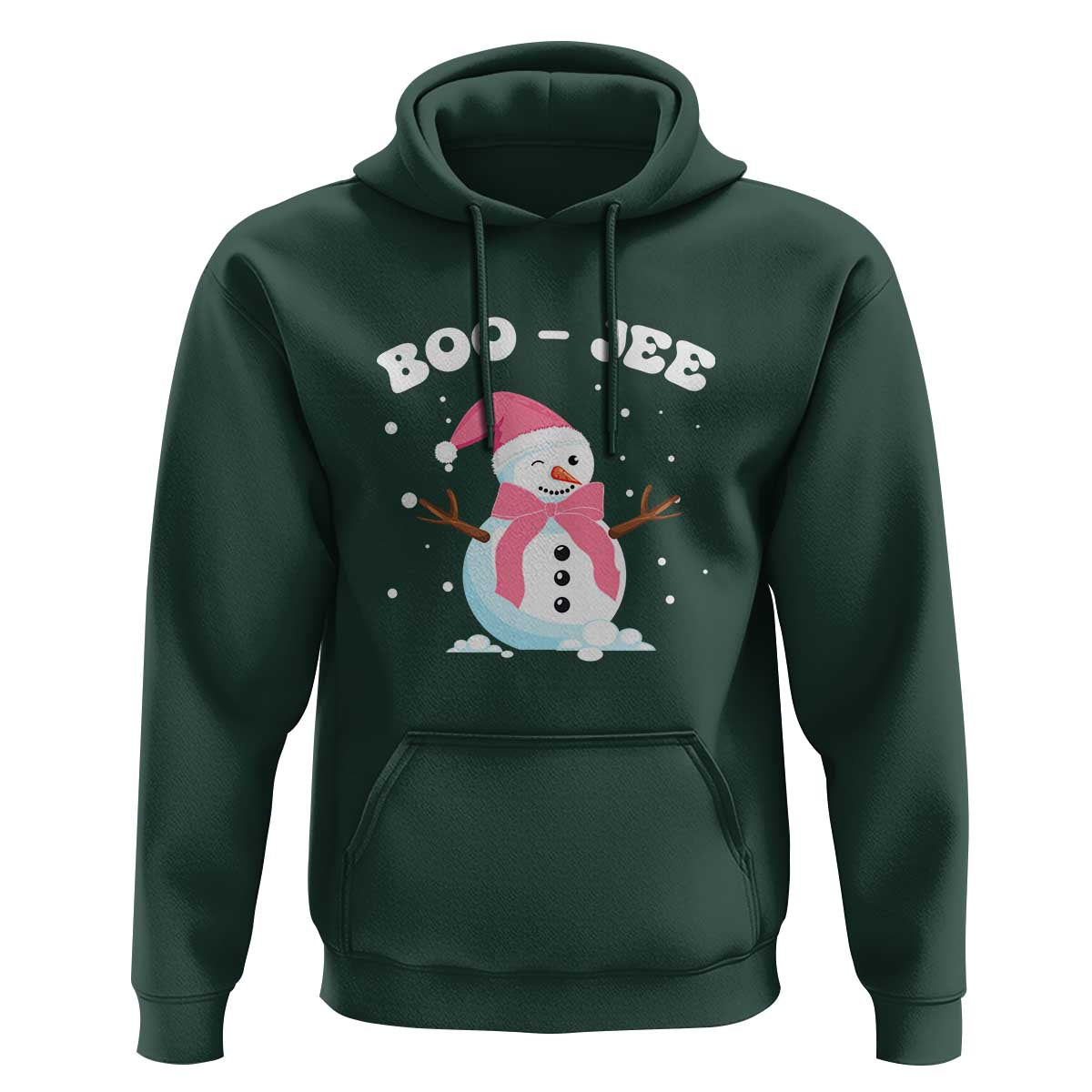 Bougie Snowman Hoodie Pink Christmas Xmas Gifts