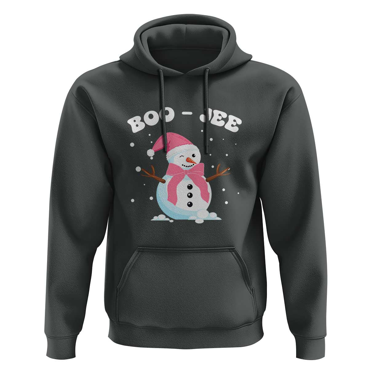 Bougie Snowman Hoodie Pink Christmas Xmas Gifts