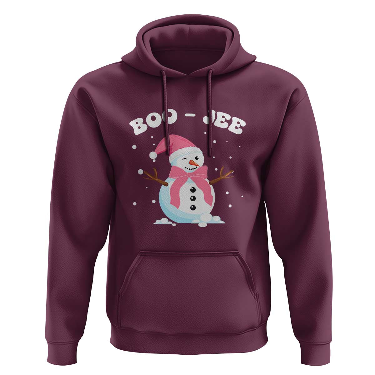 Bougie Snowman Hoodie Pink Christmas Xmas Gifts