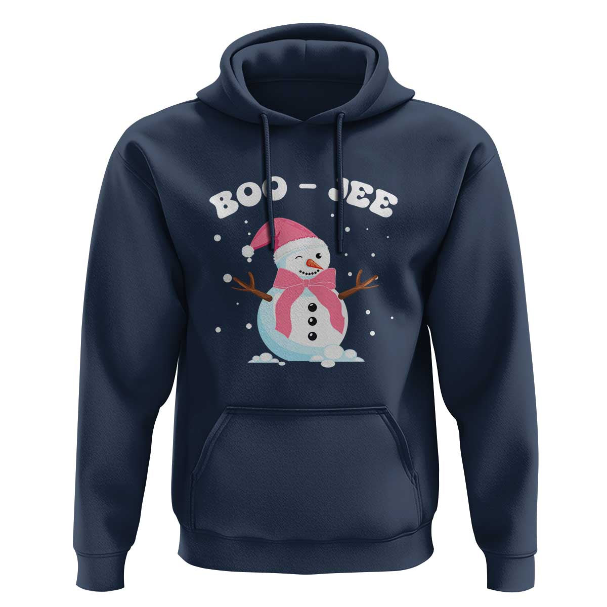 Bougie Snowman Hoodie Pink Christmas Xmas Gifts