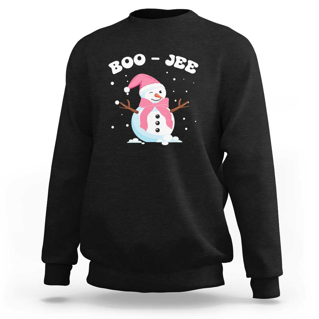 Bougie Snowman Sweatshirt Pink Christmas Xmas Gifts - Wonder Print Shop
