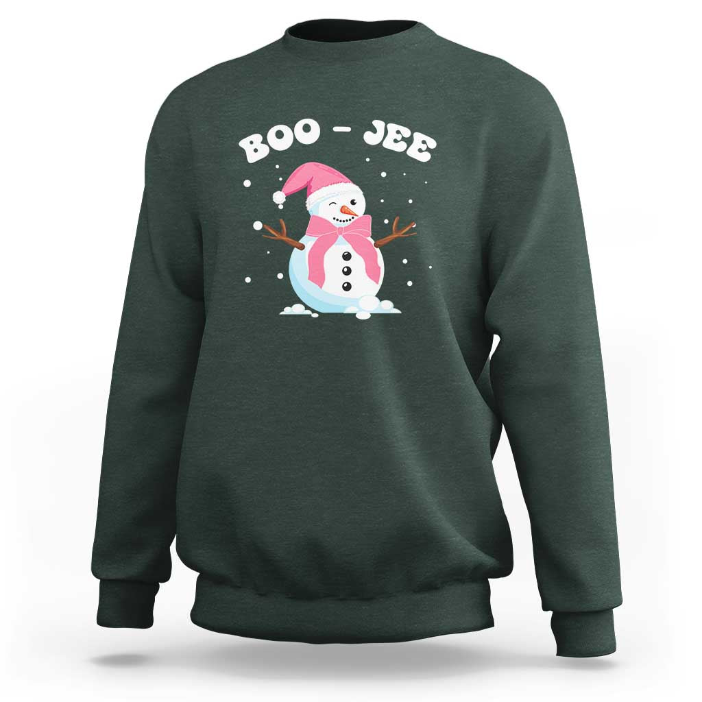 Bougie Snowman Sweatshirt Pink Christmas Xmas Gifts - Wonder Print Shop