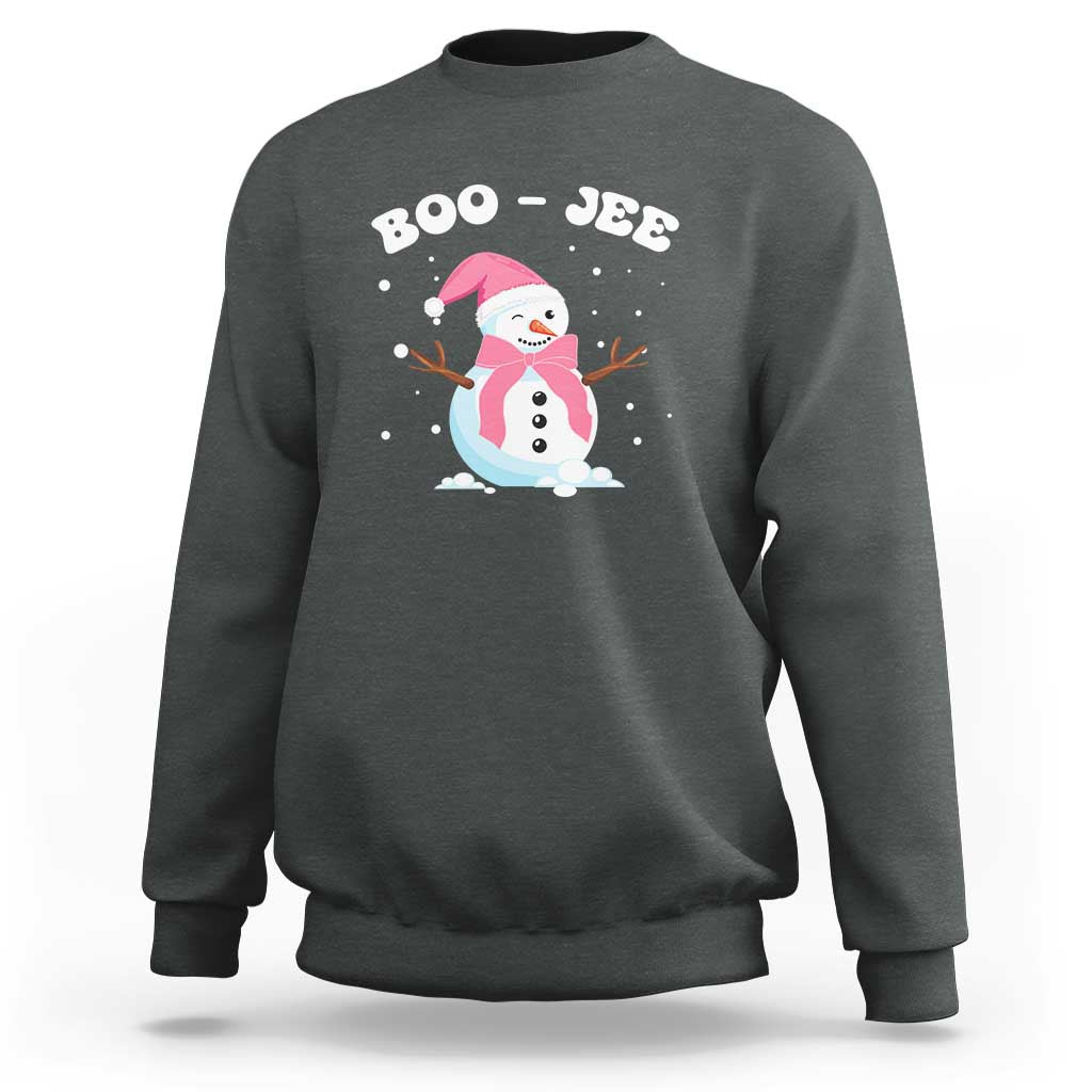 Bougie Snowman Sweatshirt Pink Christmas Xmas Gifts - Wonder Print Shop
